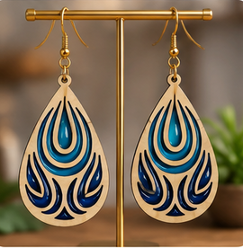 Wooden Blue Elegance