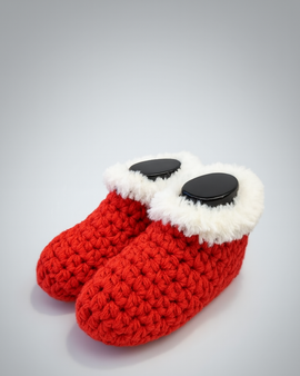 Glory Gliders (Crochet Slipper) - Red