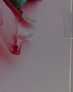 Side panel of Mother's Day gift box featuring heartfelt poem and pink rose artwork
