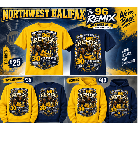 Northwest Halifax Class of ’96 – 30 Years Later Remix Apparel