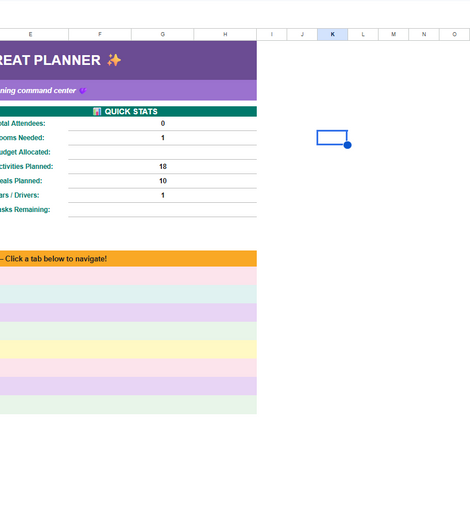 Women's Retreat Planner — Digital Workbook | Plan Every Detail from Carpool to Menu to Room Assignments