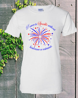 4th of July Patriotic - White T-Shirt