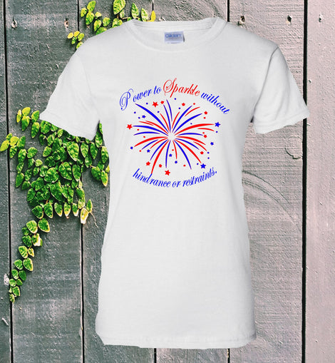 4th of July Patriotic - White T-Shirt