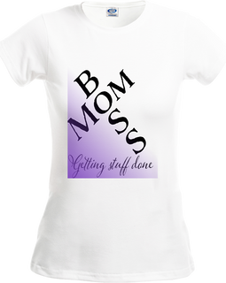 Boss Mom Ladies White T-Shirt