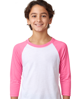 Youth Unisex CVC 3/4-Sleeve Raglan