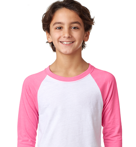 Youth Unisex CVC 3/4-Sleeve Raglan