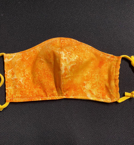 Orange and Yellow Blossom Face Mask