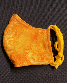 Orange and Yellow Blossom Face Mask