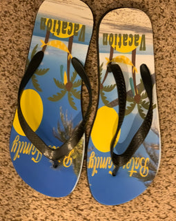 Summer Vacation Flip Flops