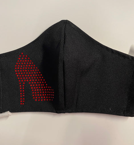 Red Heel Face Mask