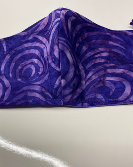 Purple Swirls Face Mask