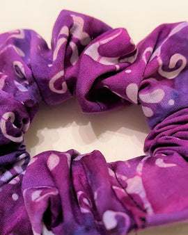 Purple Maze Scrunchie
