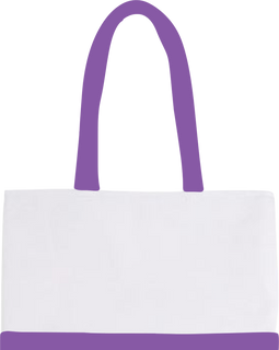 Purple and White Bag