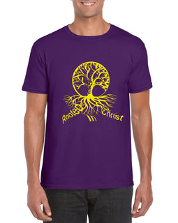 Rooted In Christ Unisex T-Shirt (Purple)