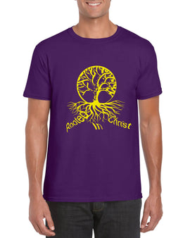 Rooted In Christ Unisex T-Shirt (Purple)