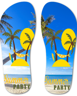 Summer Vacation Flip Flops