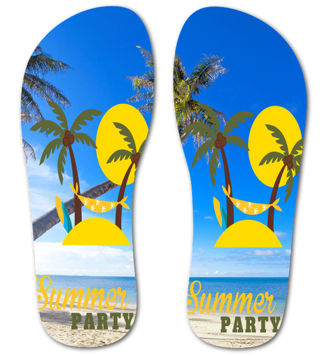 Summer Vacation Flip Flops