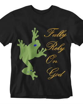 Take a Leap and Fully Rely On God Women's Black T-shirt