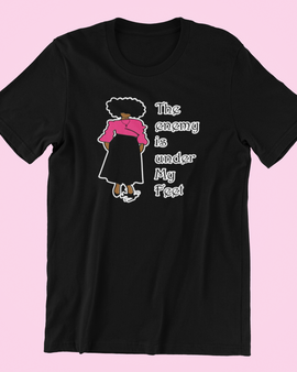 The Enemy Is Under My Feet Black Women's T-shirt