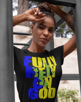 (F.R.O.G) Fully Rely on God Black Women’s T-Shirt