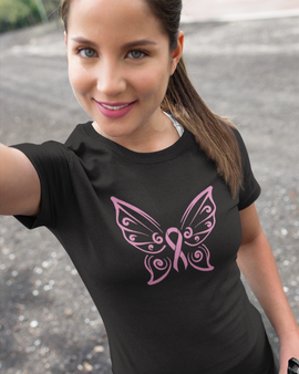 Breast Cancer Awareness Butterfly Shirt