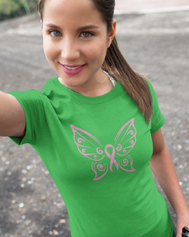 Breast Cancer Awareness Butterfly Shirt