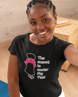 The Enemy Is Under My Feet Black Women's T-shirt