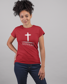 Jesus Over Everything Unisex Tee (Red)