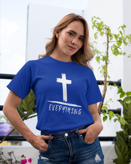 Jesus Over Everything Unisex Tee (Blue)